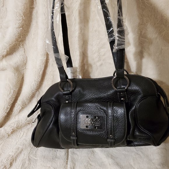 New Maxx New York Signature Black Leather Purse + Coin Purse - Picture 3 of 16